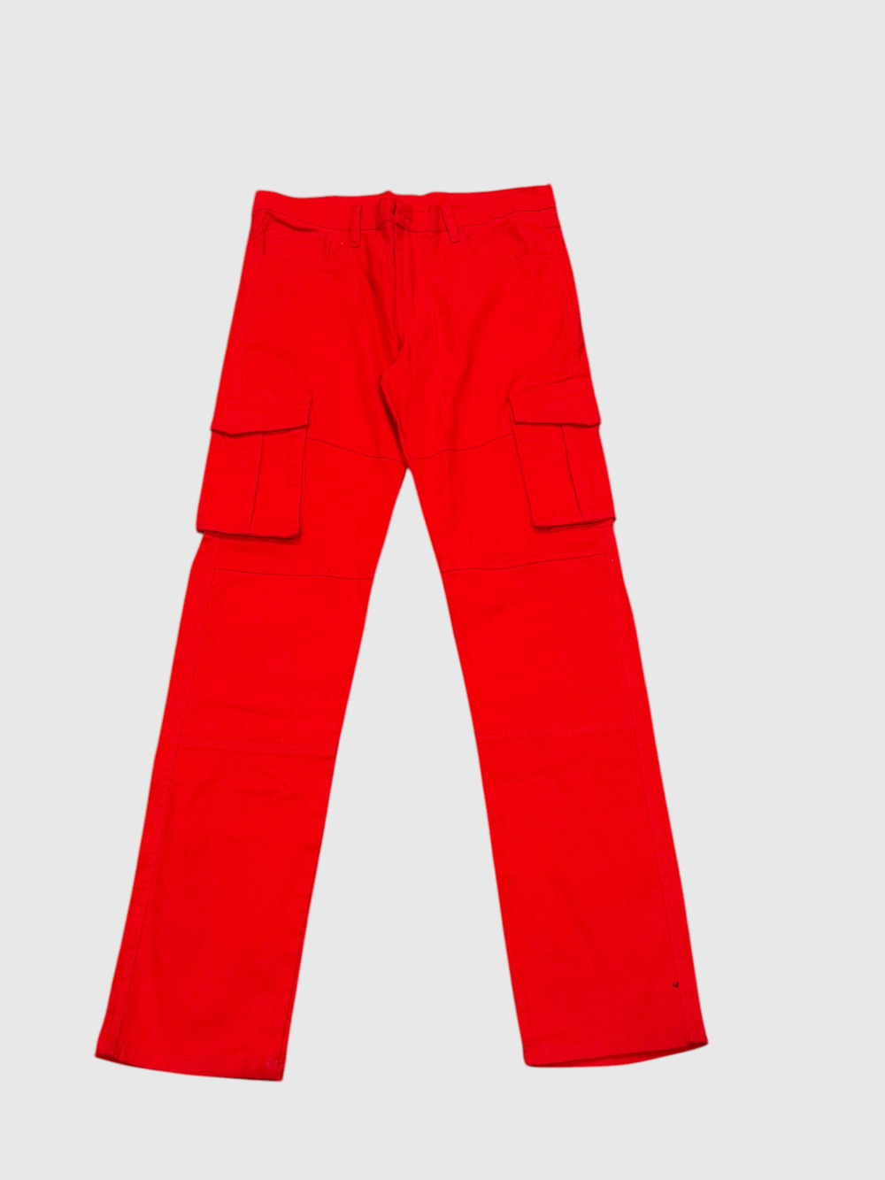 Boy's Kid Skinny Fit Cargo Red Stretch Slim Jeans Size 16